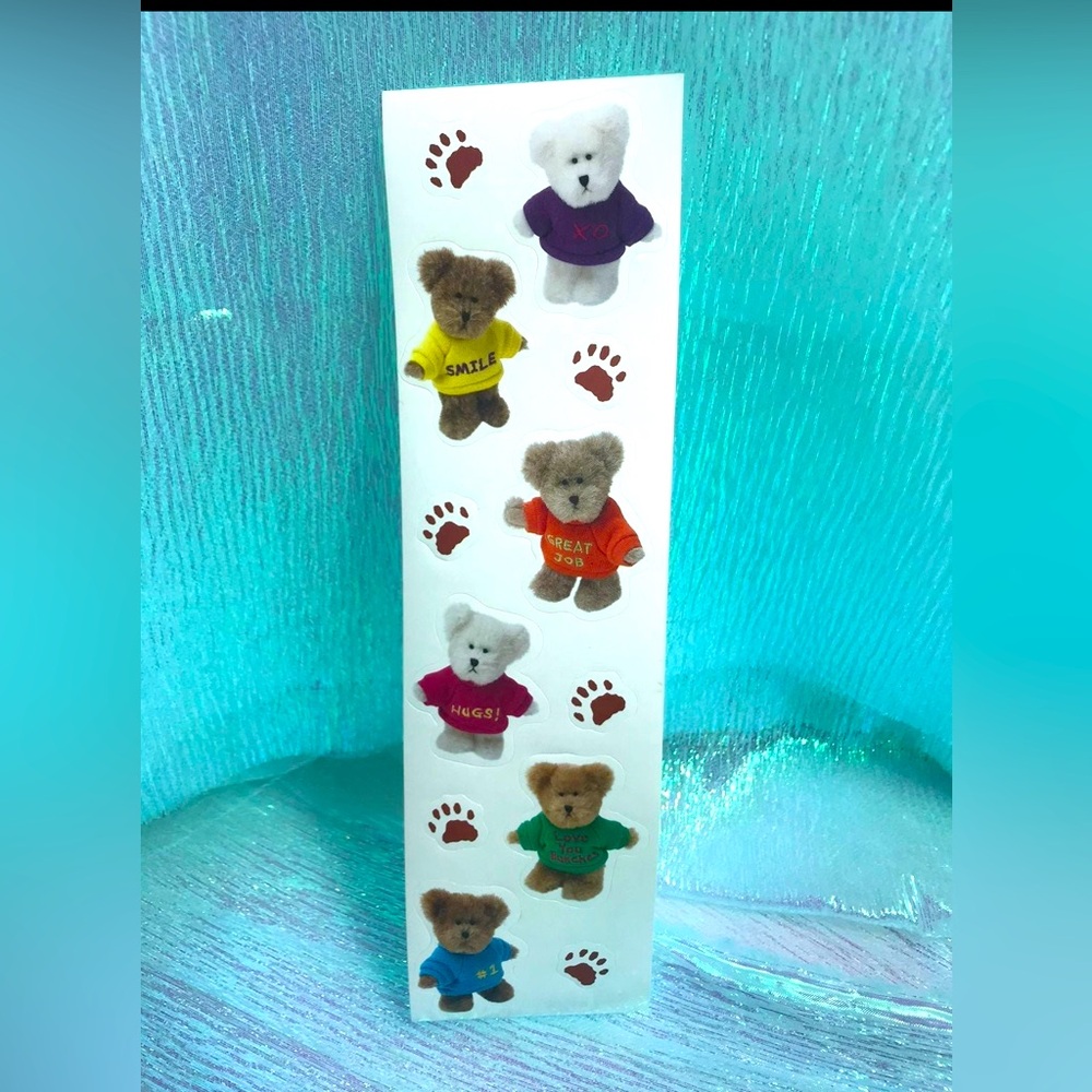 RARE Vintage VHTF Boyds Bears Mini Bears 1 Sticker Sheet